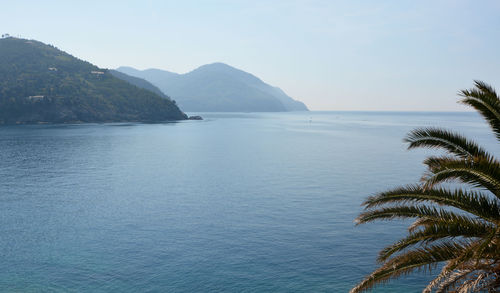 Ligurian sea in bonassola, la spezia, liguria, italy.