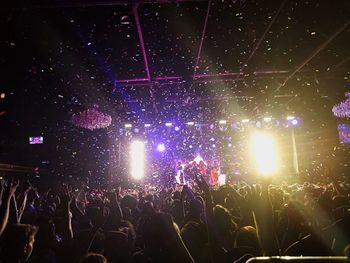 Crowd at music concert