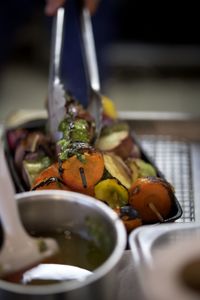 Close-up of meal served in bowl