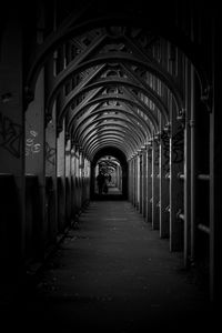 Empty corridor of building