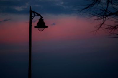 Low angle view of sky during sunset