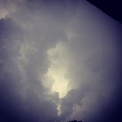 Low angle view of cloudy sky