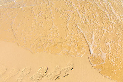 Full frame shot of sand on beach