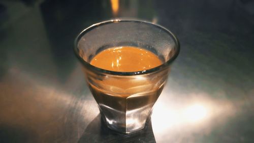 Close-up of drink on table