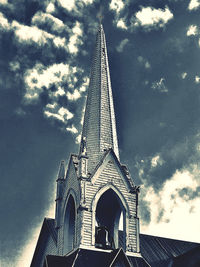 Low angle view of building against sky