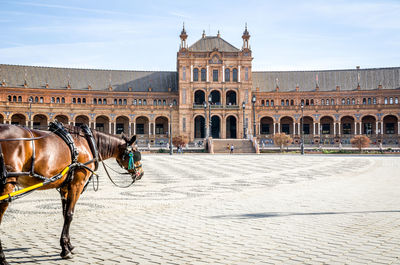 View of historical building in city