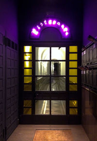 Entrance of building