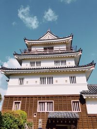 Low angle view of building against sky