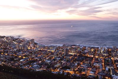 Cityscape at sunset