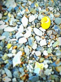 Pebbles on rocks