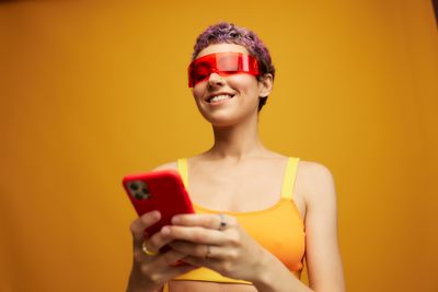 Young woman using mobile phone