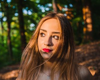 Portrait of a beautiful young woman