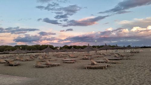 Panoramic view of beach against sky