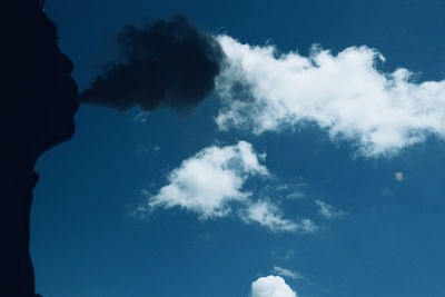 Low angle view of cloudy sky