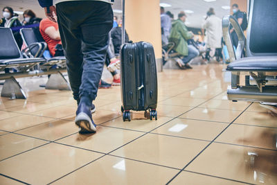 Low section of people in gym