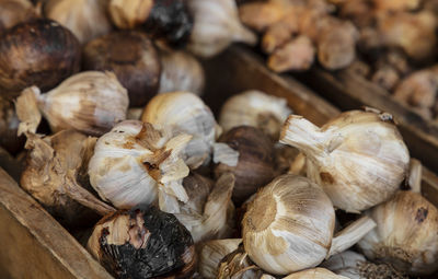 Full frame shot of onions for sale