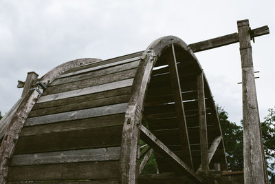 Low angle view of built structure against sky