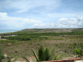 Scenic view of landscape against sky