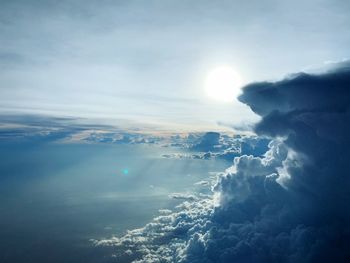 Aerial view of cloudscape against sky