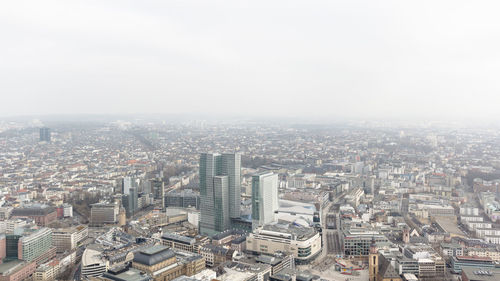 Aerial view of city