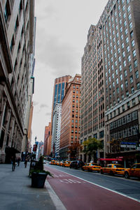 View of skyscrapers in city