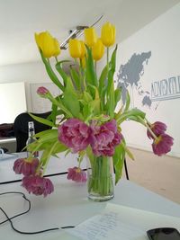 Close-up of flowers in vase