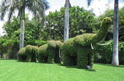 View of sculpture