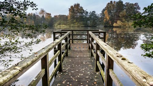 Pier on lake