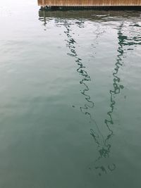 Reflection of sky in lake