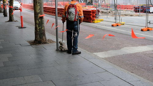 Man working at construction site