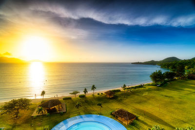 Scenic view of sea against sky