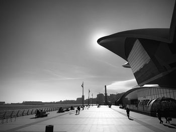 People walking in city