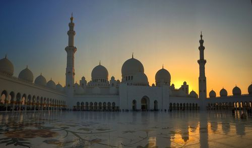 Mosque at sunset