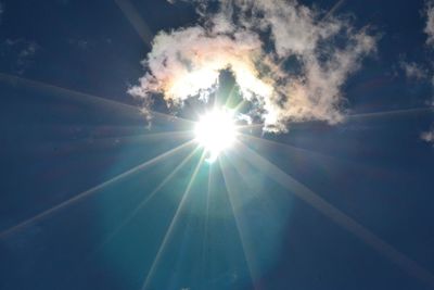 Low angle view of vapor trail in sky