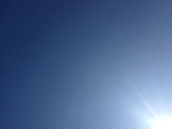 Low angle view of clear sky