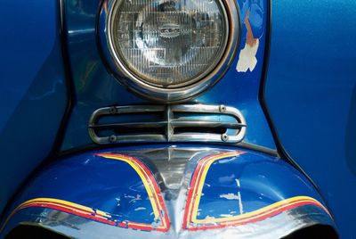 Headlight of vintage car