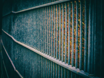 Full frame shot of metal fence