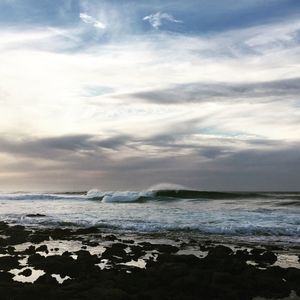 Scenic view of sea against sky