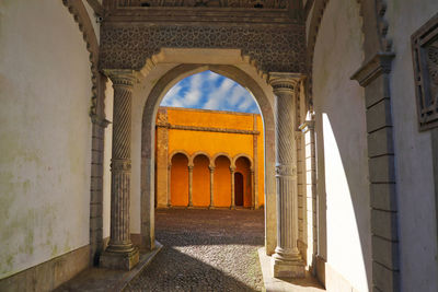 Entrance of historic building