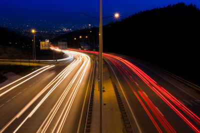 Highway and city lights, bursa