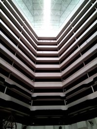 Low angle view of modern staircase