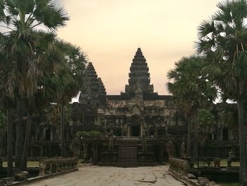 View of temple building against sky