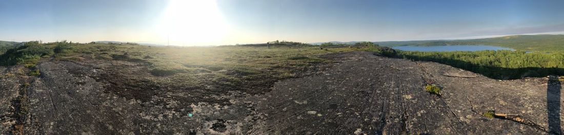 Panoramic view of landscape against sky