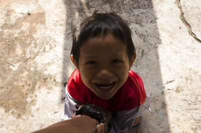Portrait of smiling boy