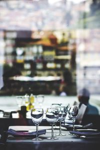 Empty chairs in restaurant