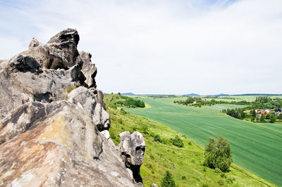 Scenic view of landscape against sky