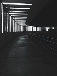 Empty illuminated corridor