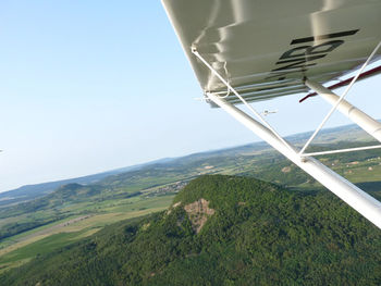 Scenic view of landscape against clear sky