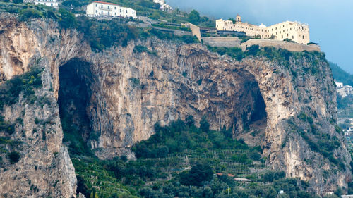 Rock formations at seaside