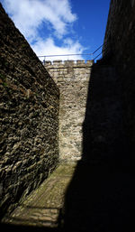 Low angle view of historic building against sky